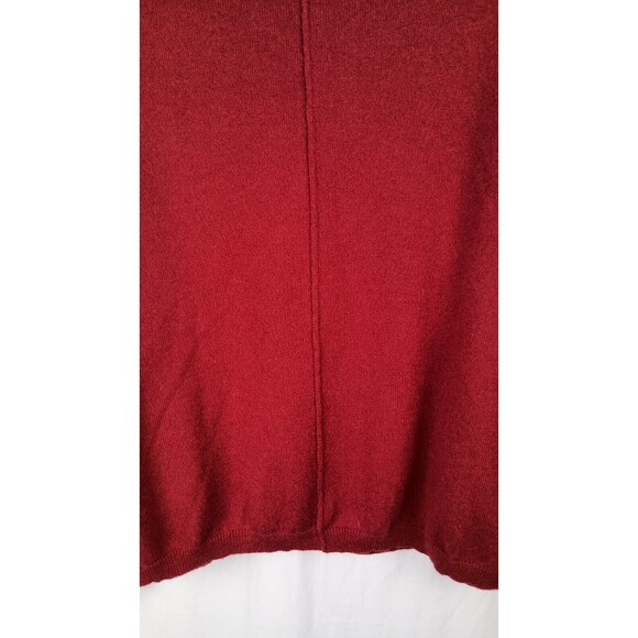 Luxury Santosh Oversized Cashmere Sweater Off the Shoulder Red Size M Slouchy - Picture 4 of 12